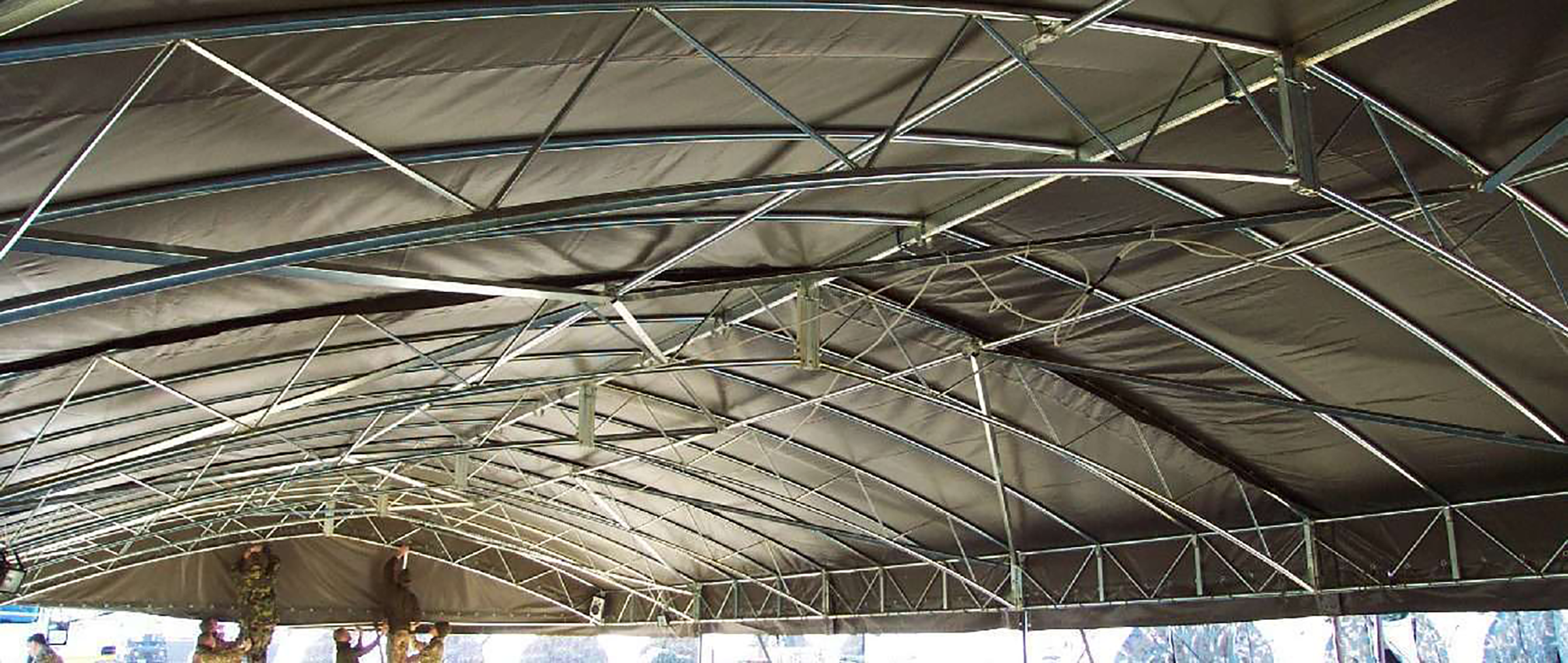 Модульный быстровозводимый каркасный ангар TENTER FAST