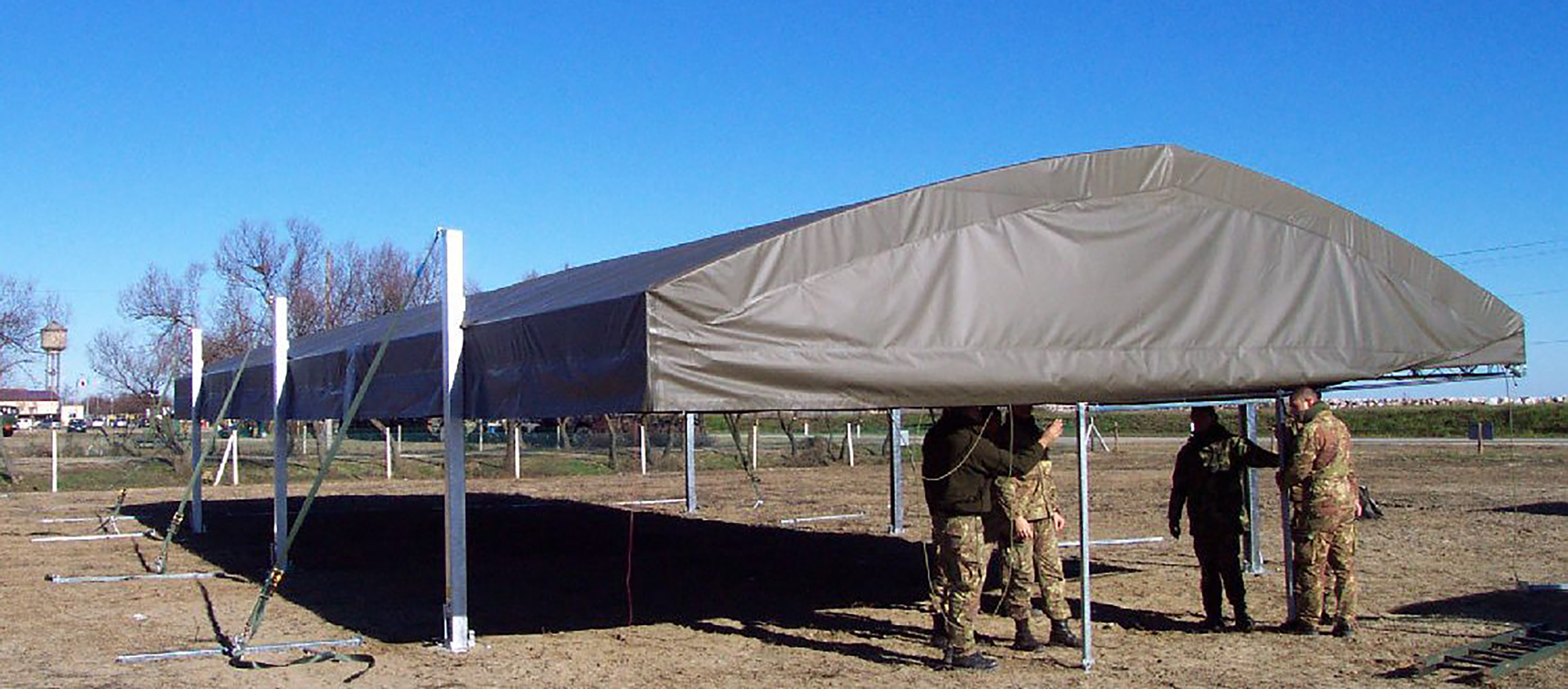 Монтаж каркасного ангара TENTER FAST