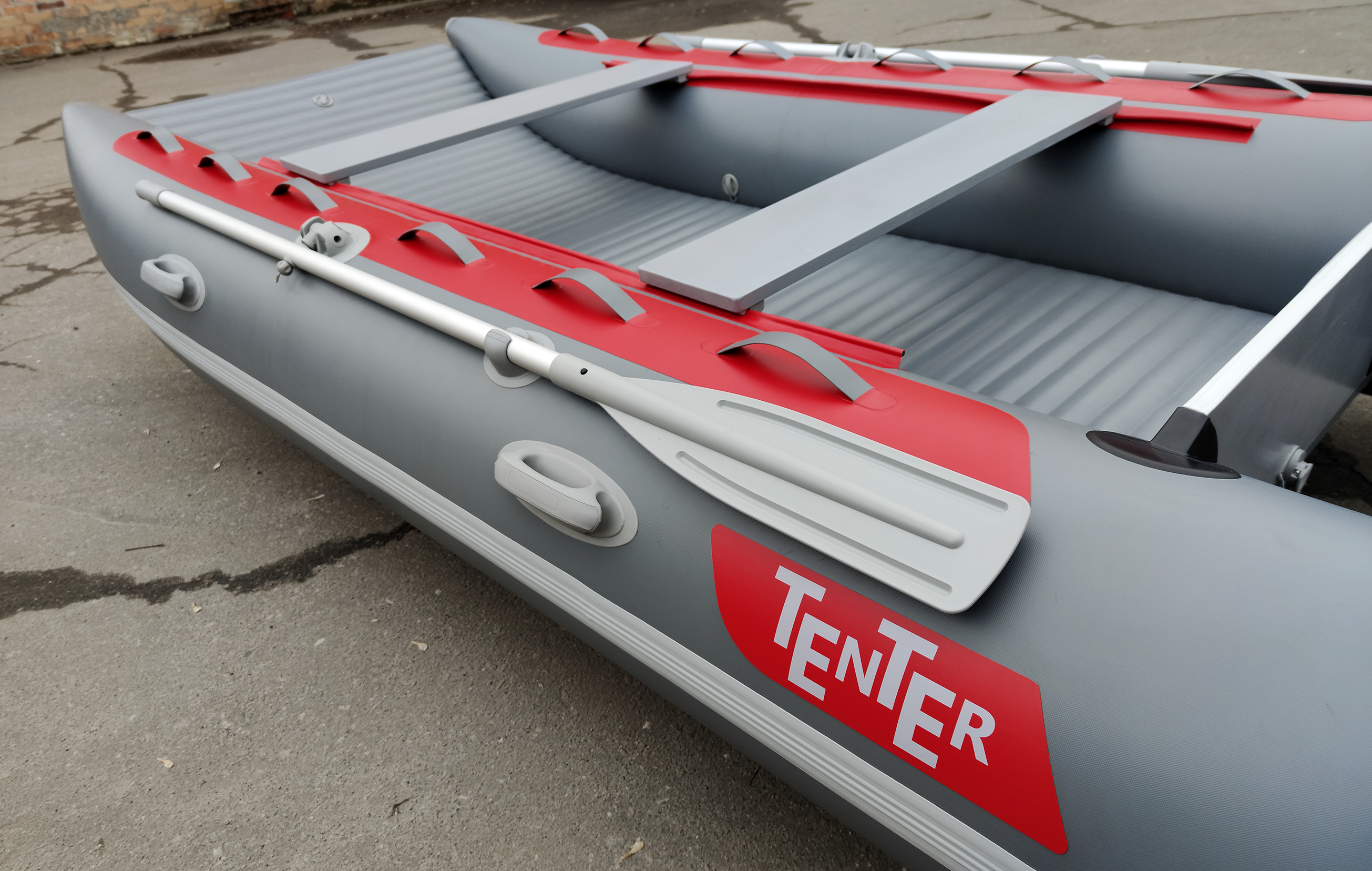 Надувная лодка катамаран с надувным дном TENTER ROCKET